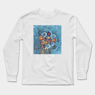 Snail Shells- Turquoise Long Sleeve T-Shirt